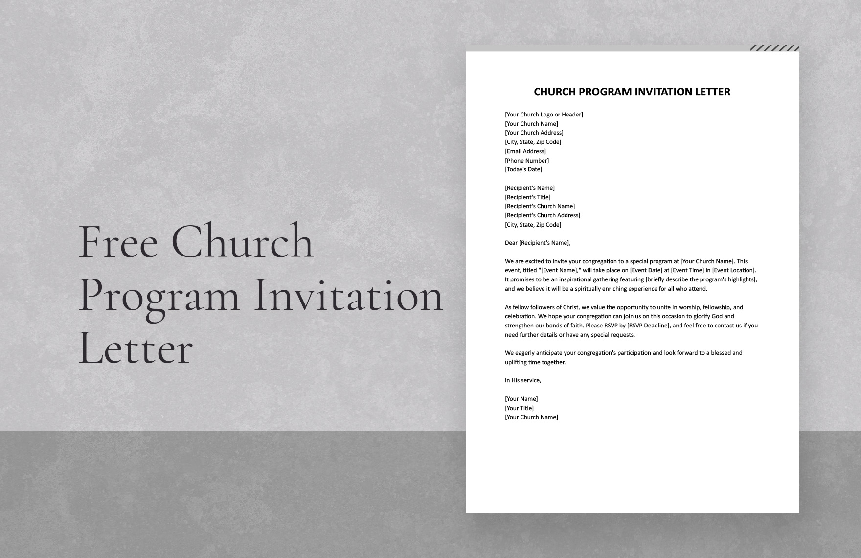 event invitation letter template