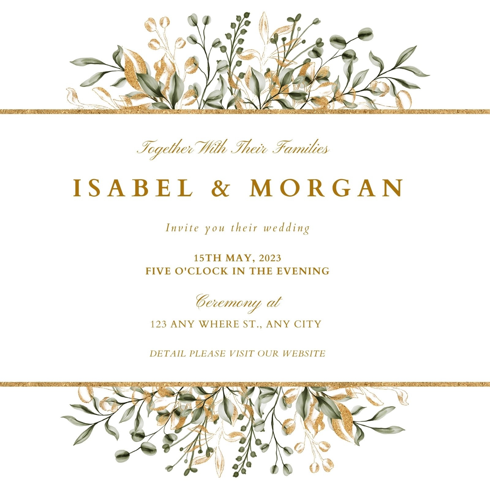 free wedding invite template