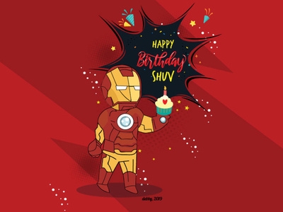 iron man birthday card printable