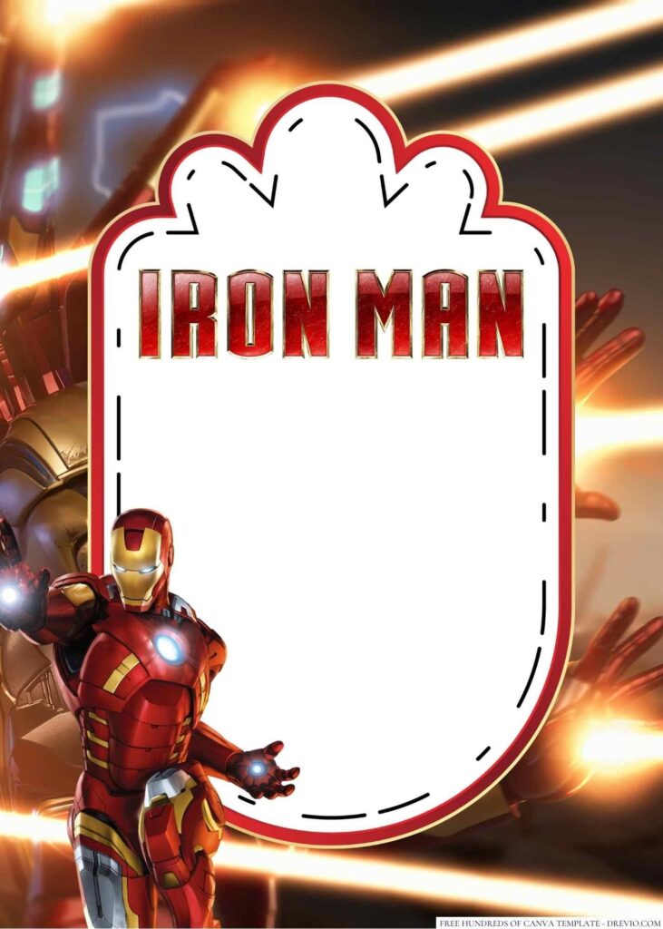 Iron Man Birthday Card Printable