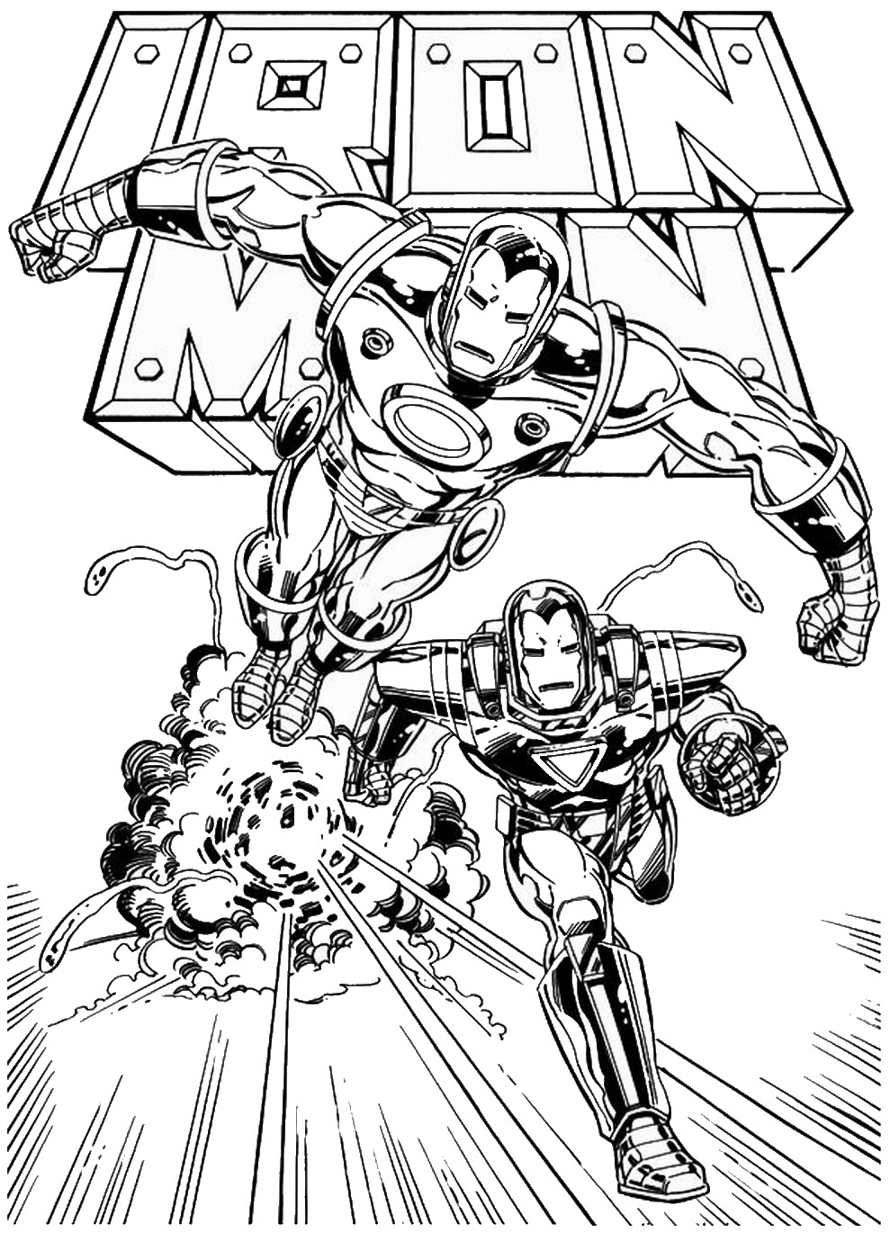 Iron Man Coloring Pages Birthday Printable