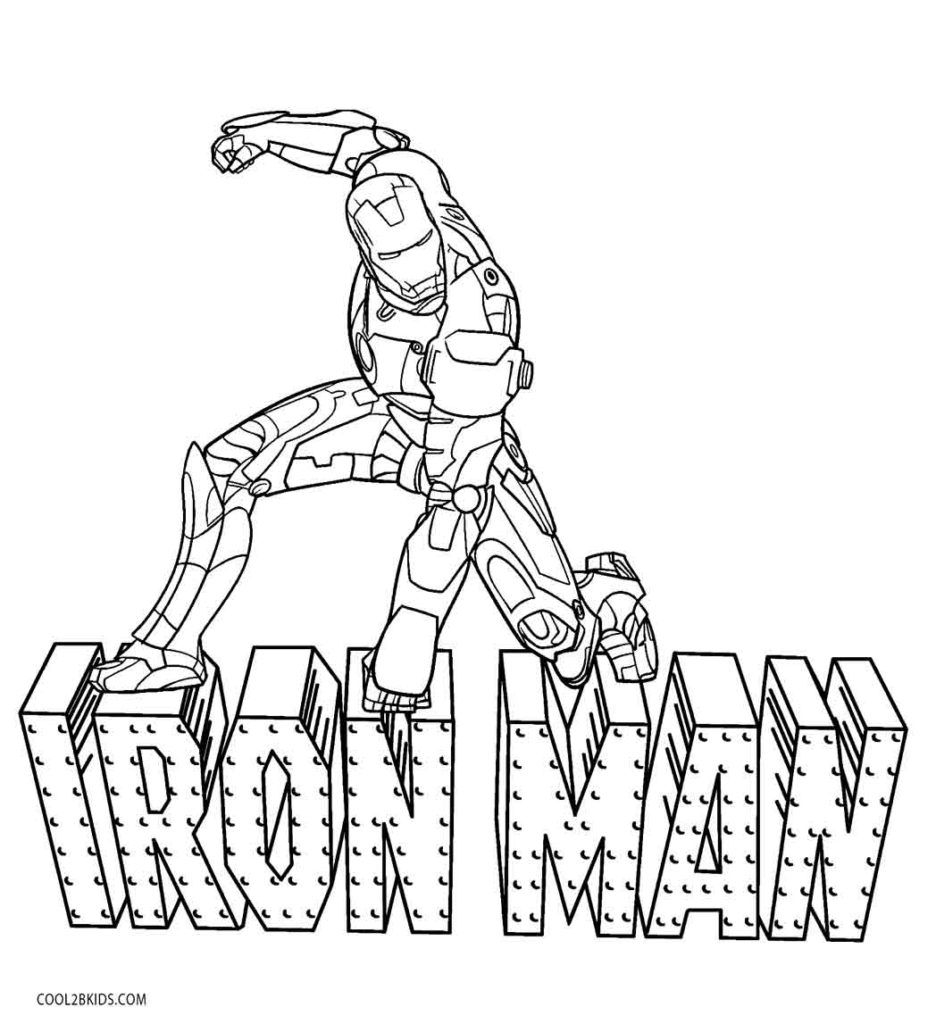 printable coloring pages iron man