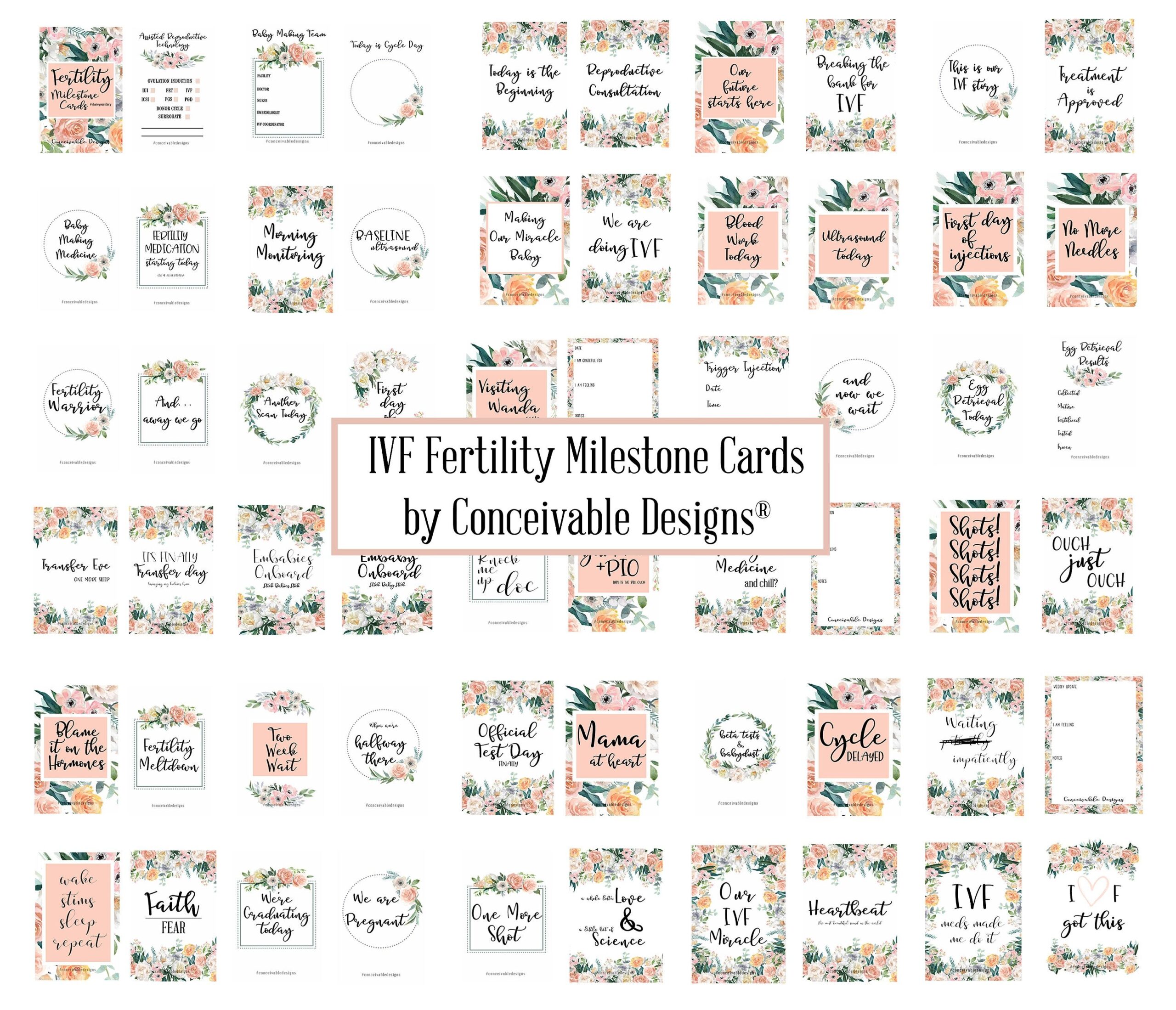 Ivf Milestone Cards Printable Free Free Templates Printable
