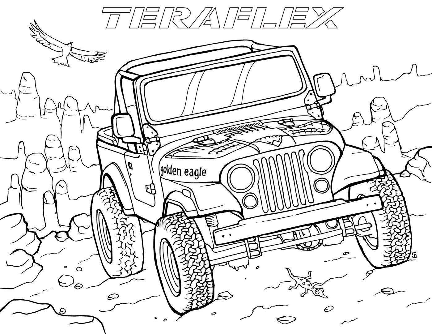 Jeeps Coloring Pages Coloring Home