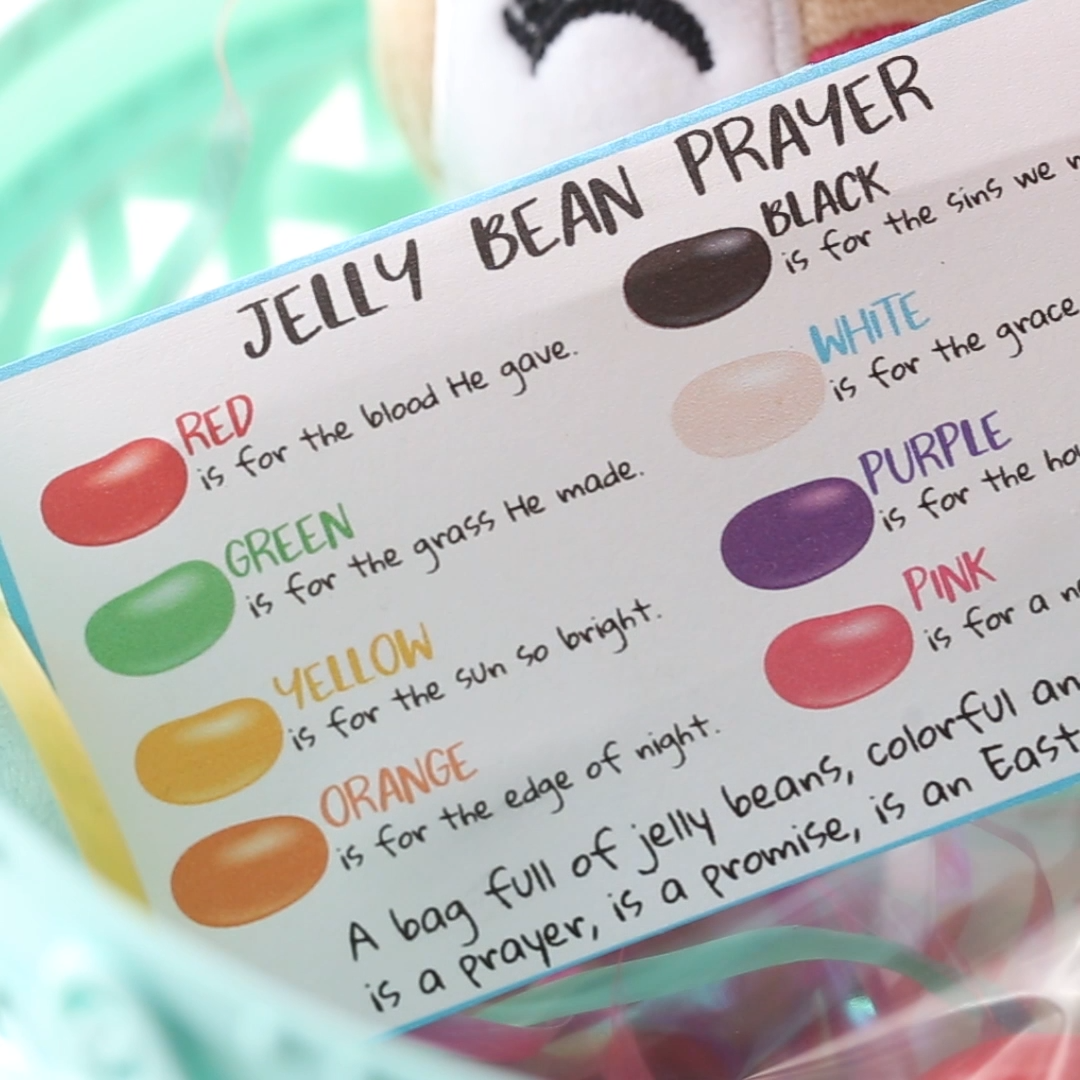jelly bean prayer printable cards