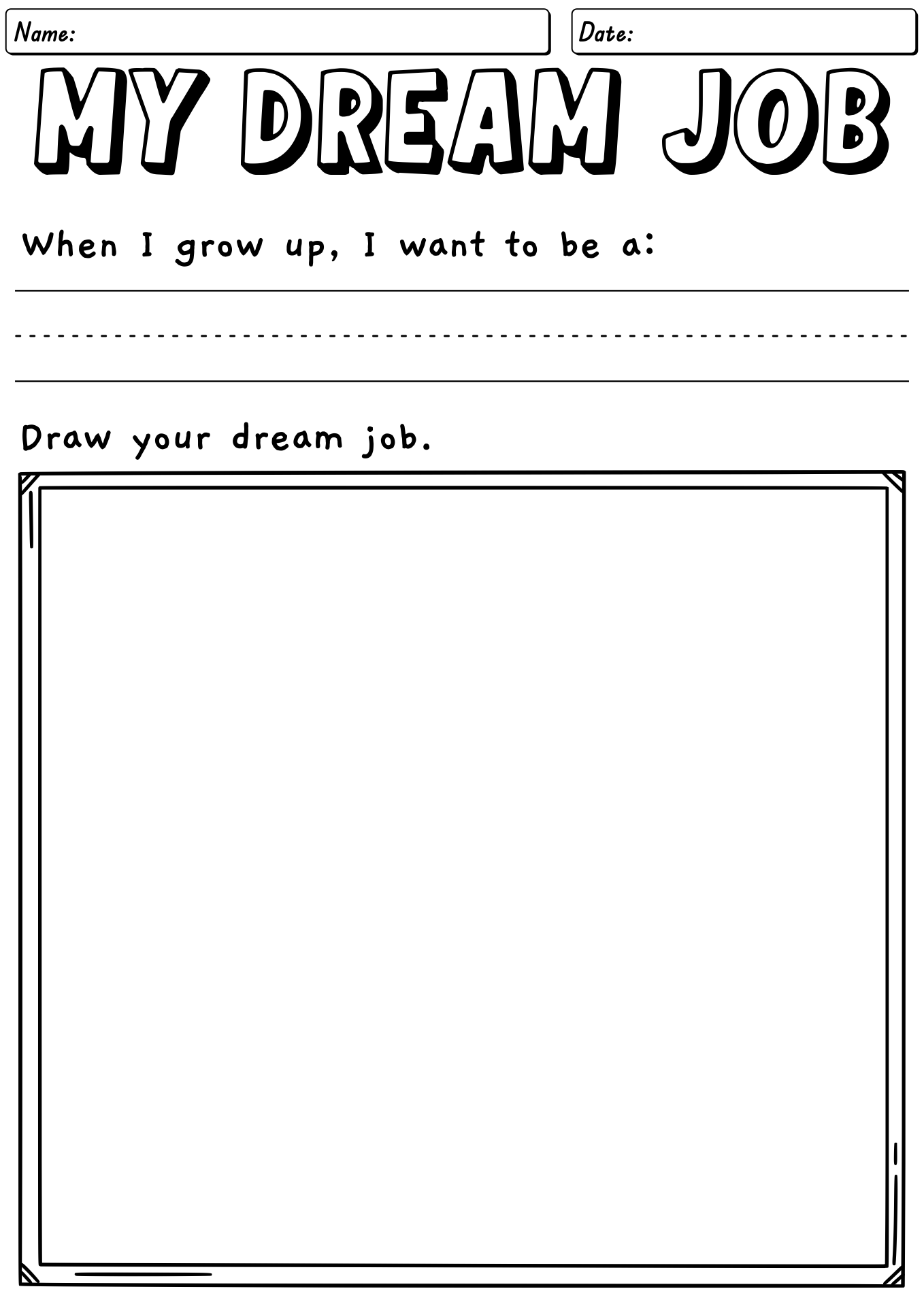 Job Career Worksheet In 2025 Career Exploration Career Lessons 