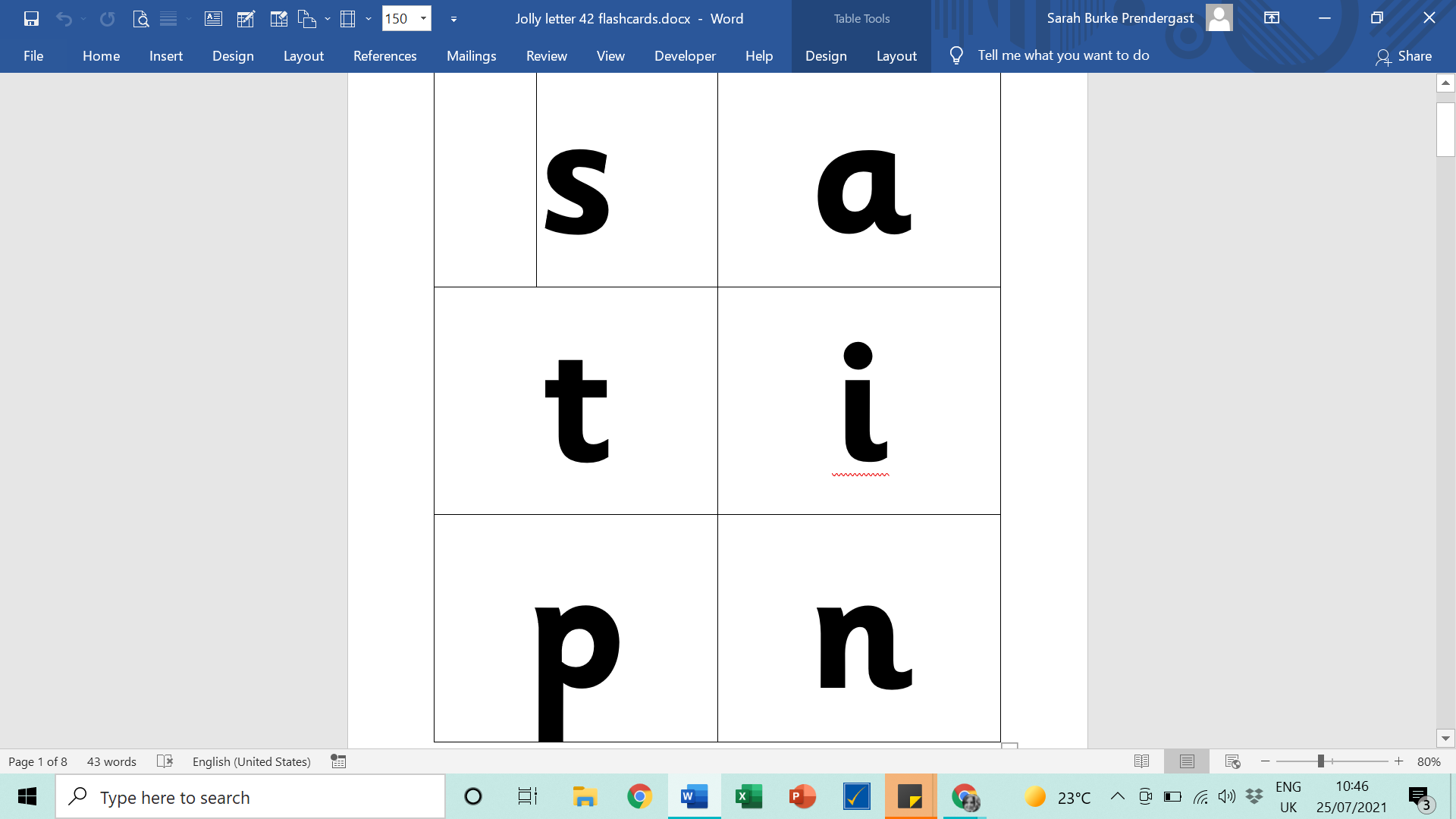 jolly phonics cards printable