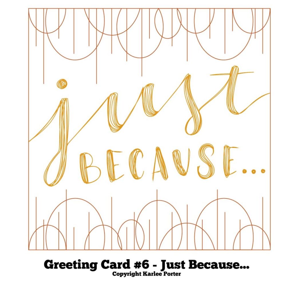 Just Because Card Etsy Worksheets Library