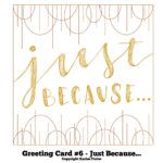 Just Because Card Etsy Worksheets Library