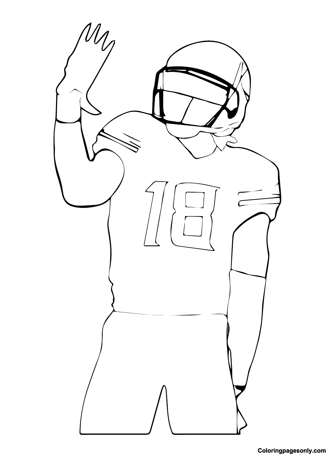 Justin Jefferson Coloring Pages Coloring Home