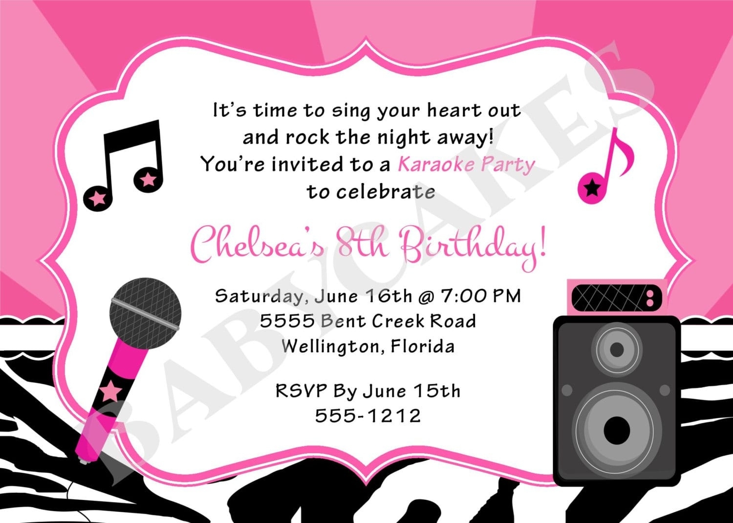 Karaoke Invitation Template Free