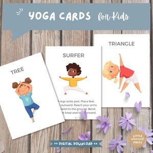 kids yoga cards printable