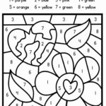 Kindergarten Color By Number Worksheets New Free Printable Color By
