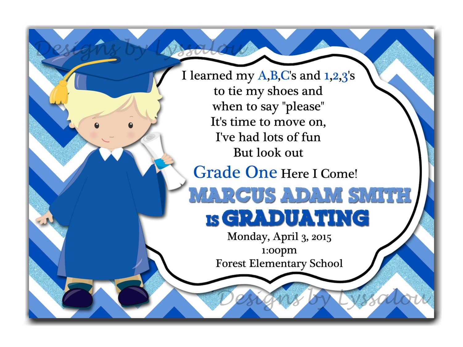 Kindergarten Graduation Invitation Templates Free Download