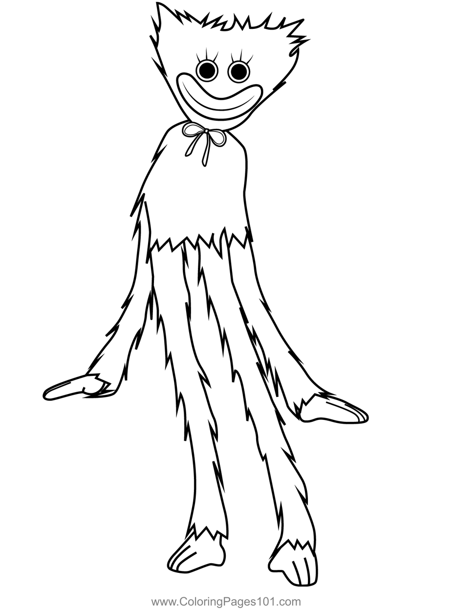 Kissy Missy Poppy Playtime Coloring Page For Kids Free Poppy Playtime 