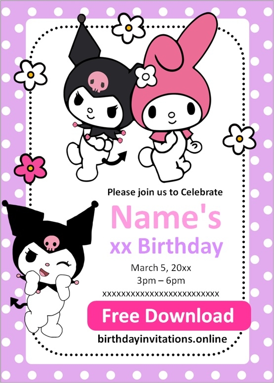 4x6 birthday invitation template free