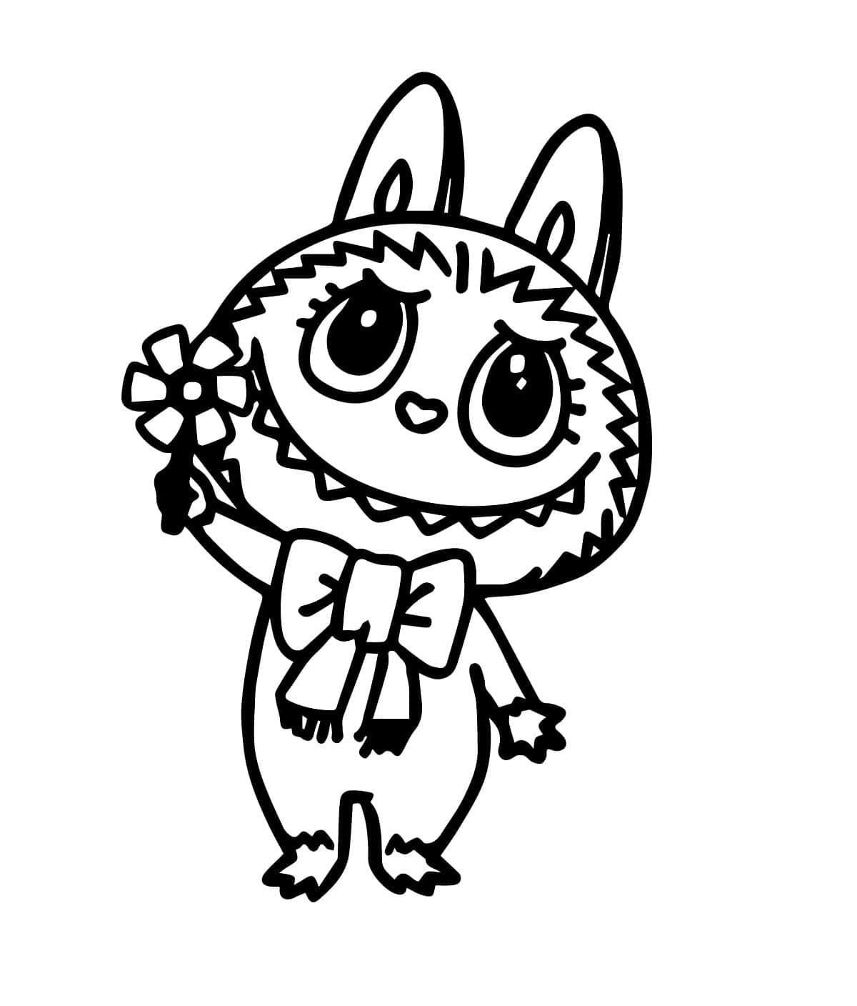 Labubu Printable Coloring Page Free Download And Print For You 