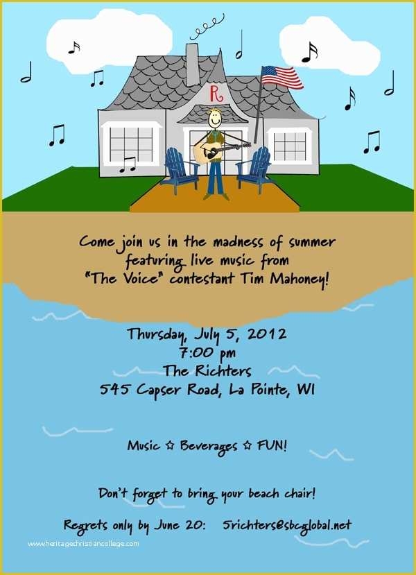 Lake Party Invitation Templates Free Of Lake Party Invitations Others 