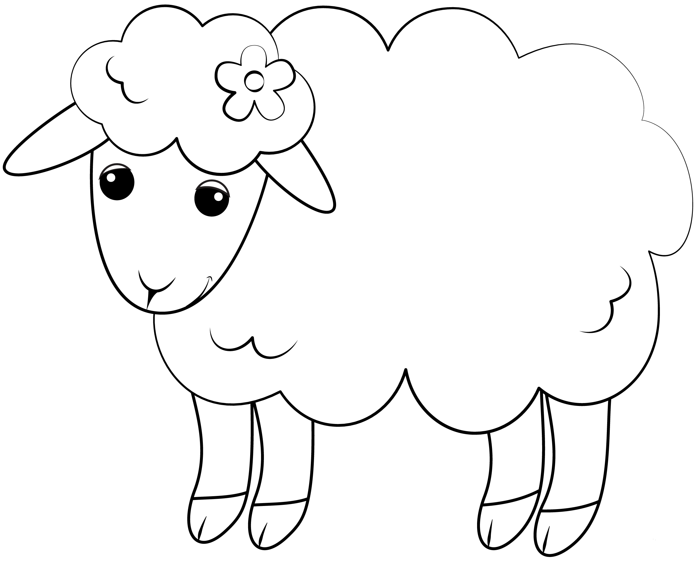 Lamb Coloring Page ColouringPages