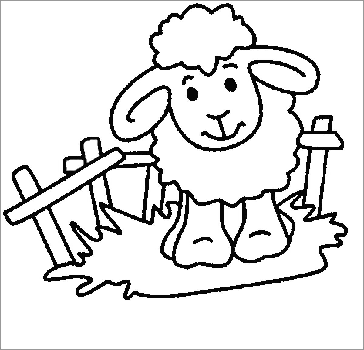 Lamb Coloring Pages ColoringBay