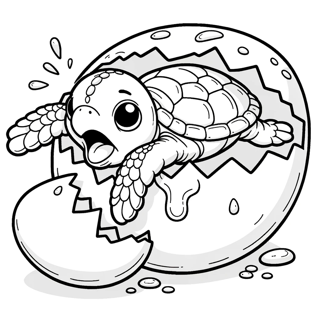 free turtle coloring pages