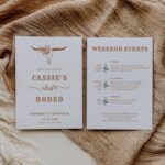Last Rodeo Bachelorette Invitation Rodeo Bachelorette Invite Template