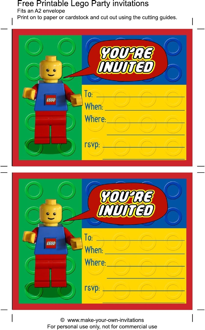 lego birthday invitation template