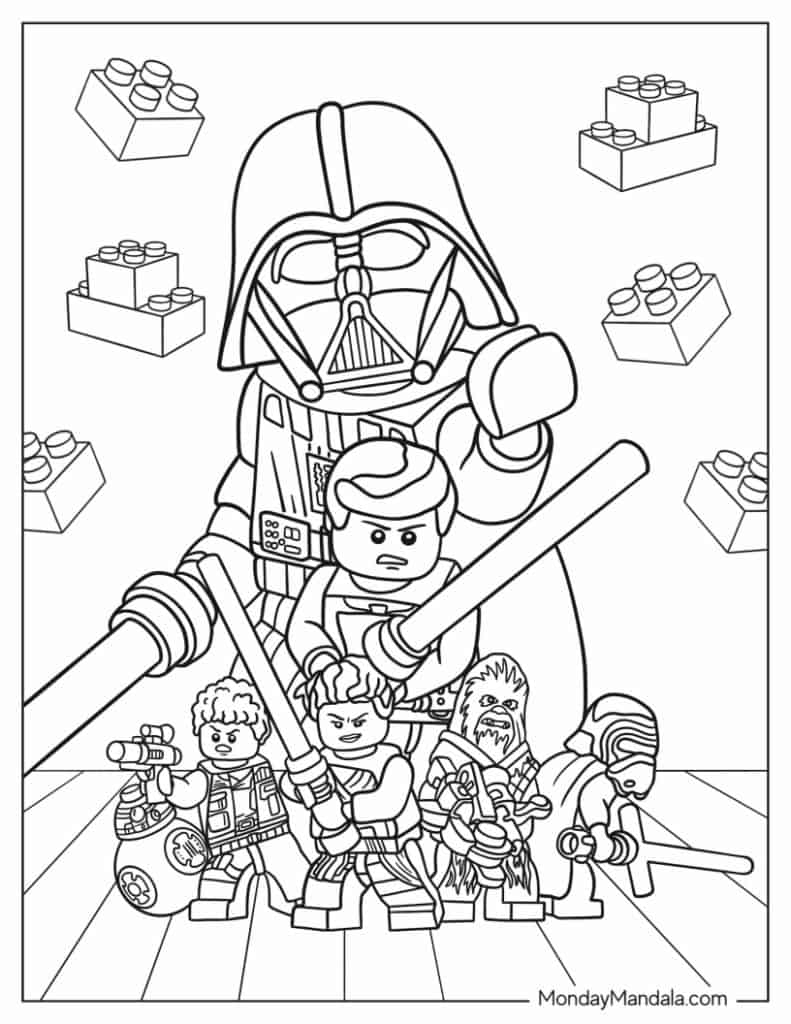 Lego Color Sheets Lego Marvel Coloring Pages