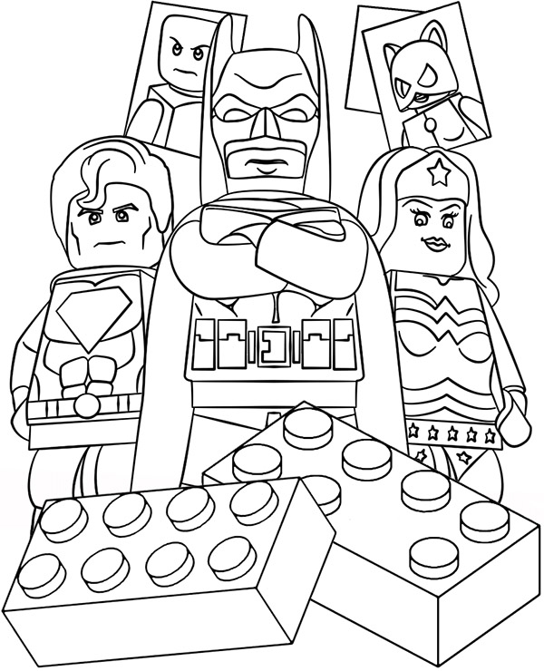 LEGO Coloring Pages Sheet