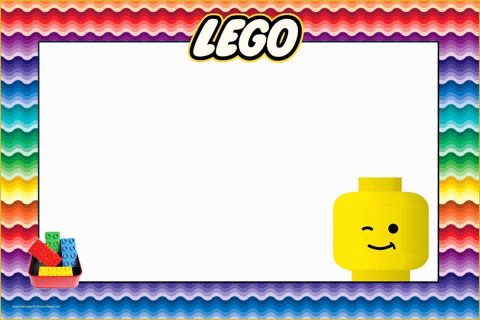Lego Invitation Template Free Download Of Colorful Blocks Birthday 