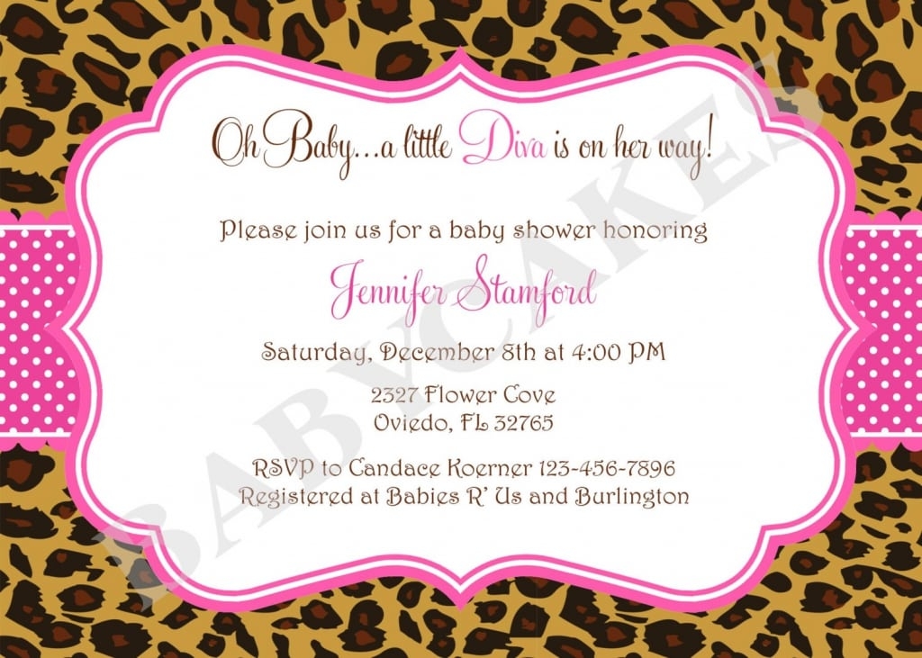 Leopard Print Invitations
