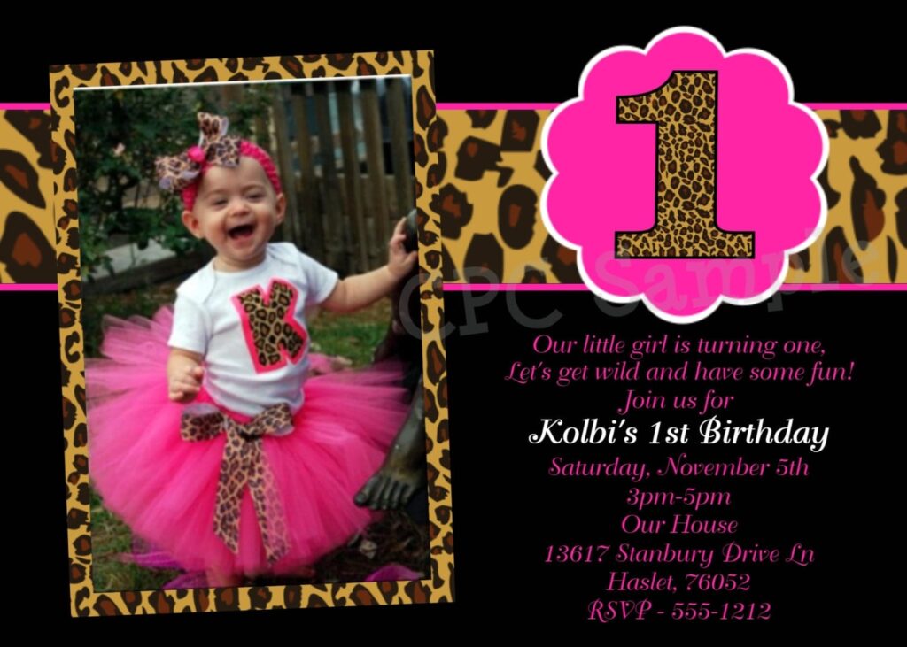 Leopard Print Invitations