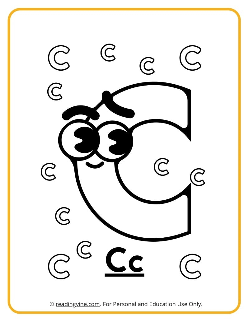 Letter C Coloring Pages