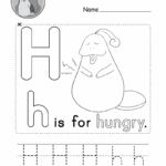 Letter H Alphabet Activity Worksheet Doozy Moo