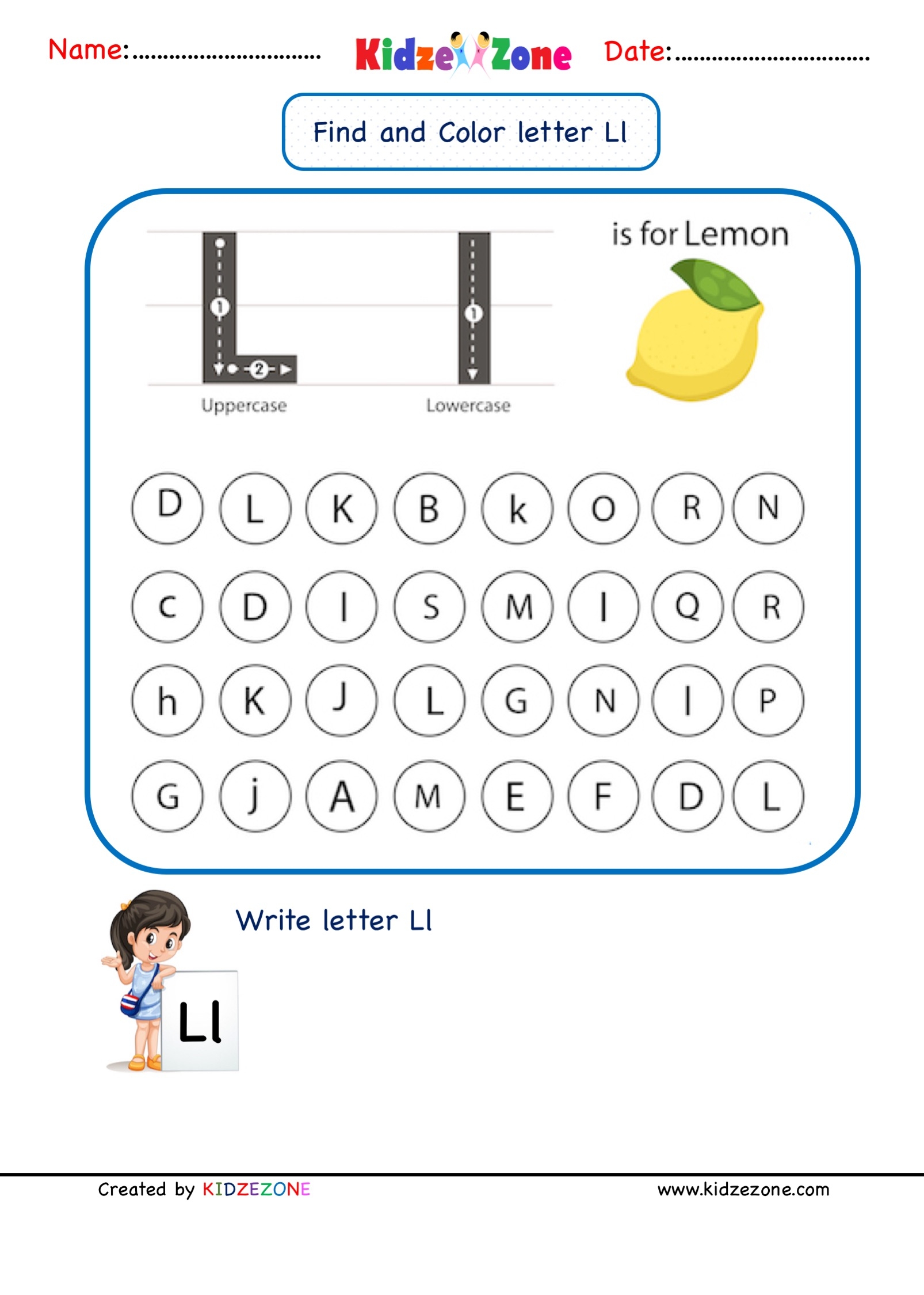 Letter L Worksheets About Preschool Worksheets Library