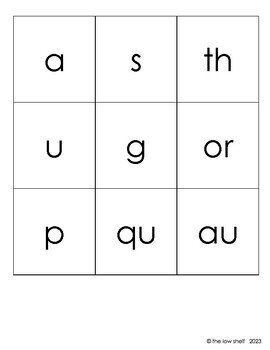 letter sound bingo cards printable
