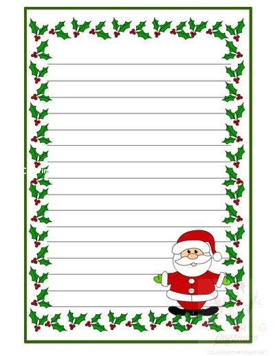 letter from santa free printable template