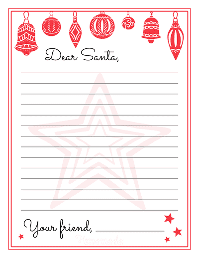 free printable letter templates from santa