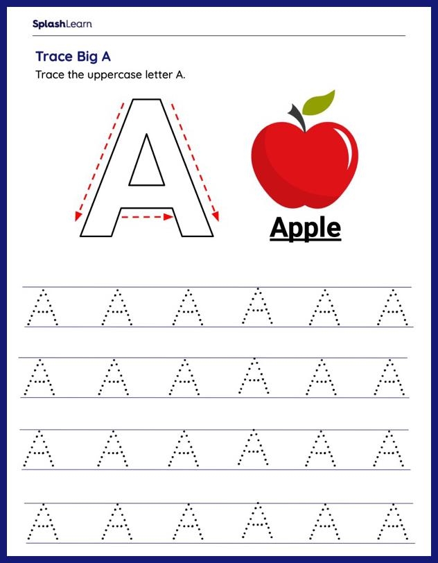 Letter Trace Worksheets Worksheets For Kindergarten