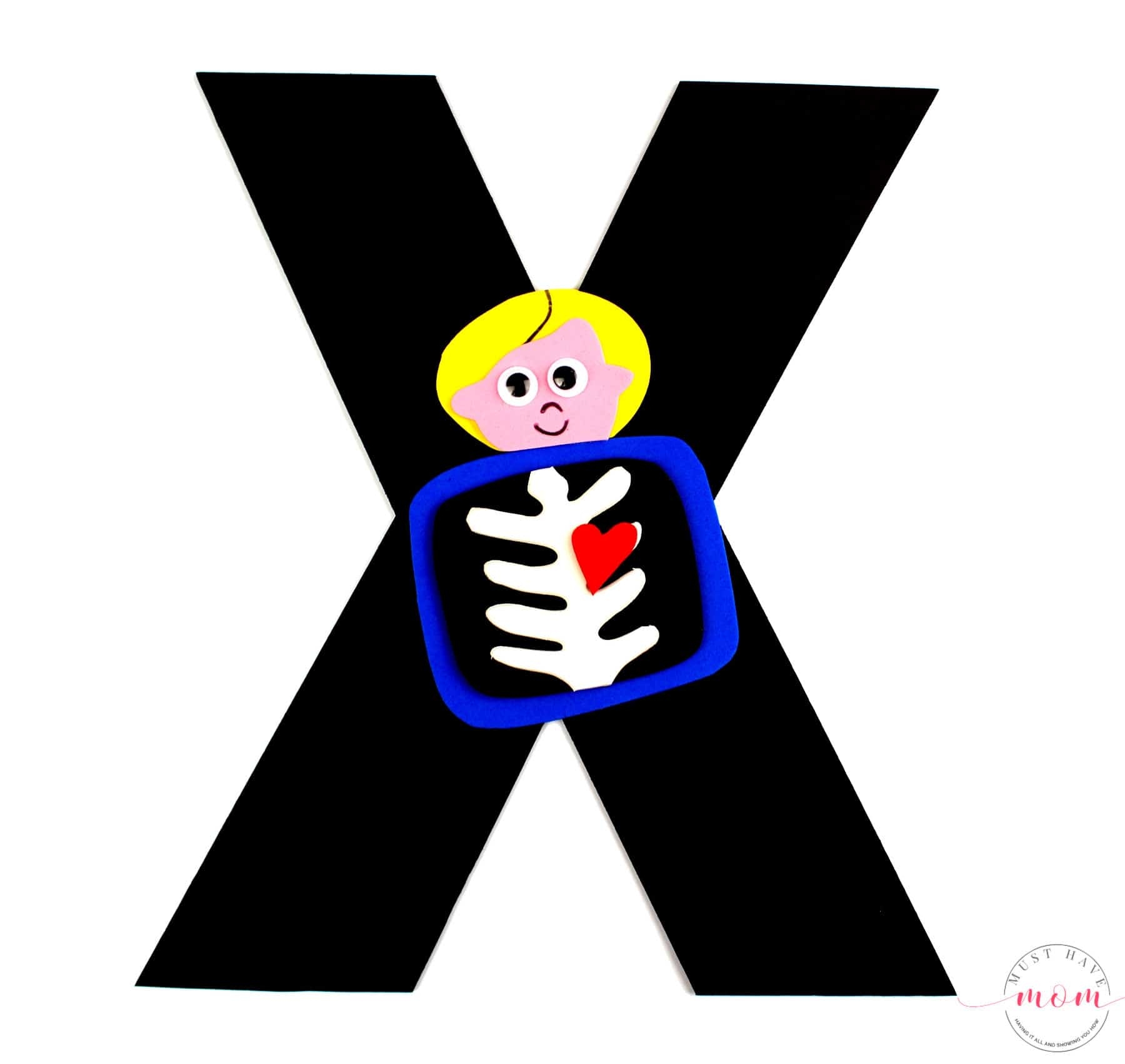 printable letter x craft