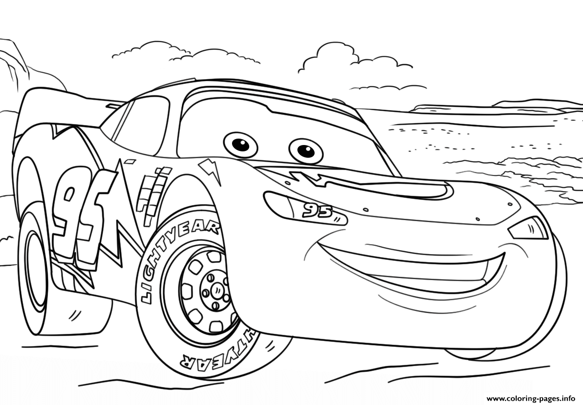 printable coloring pages lightning mcqueen