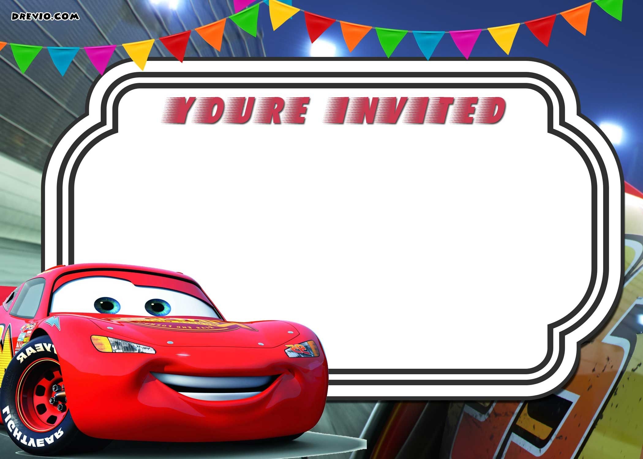 mcqueen invitation template