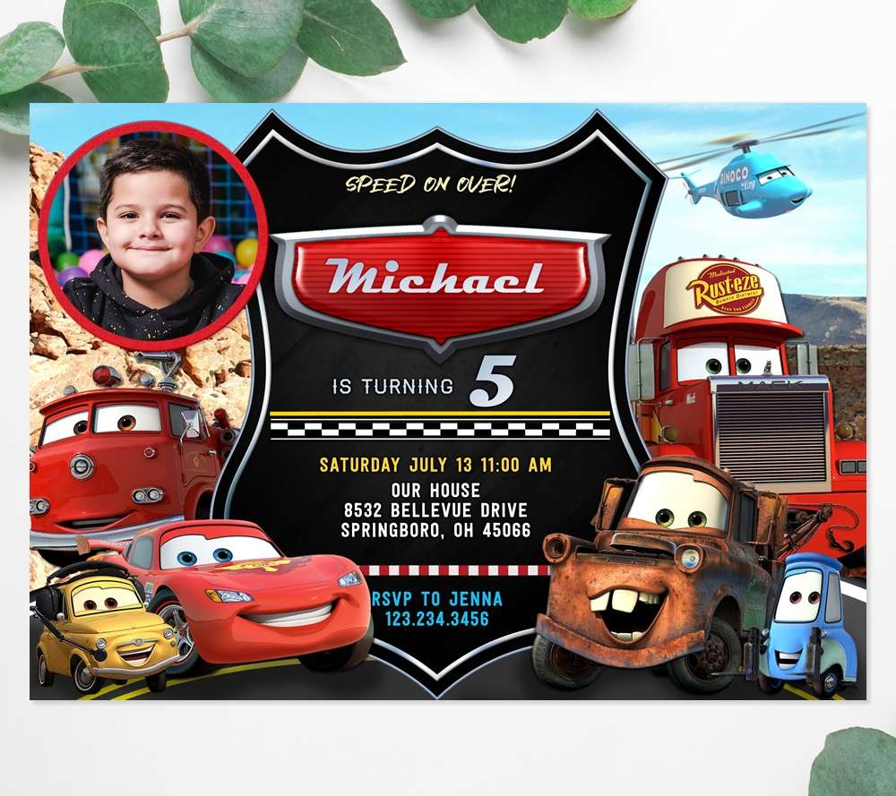 Lightning Mcqueen Invitation Template Free Printable Form Templates 