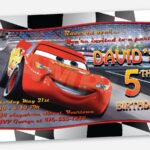 Lightning Mcqueen Party Invitation Templates