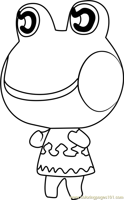 Lily Animal Crossing Coloring Page For Kids Free Animal Crossing 