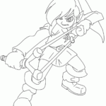 Link Zelda Coloring Pages Coloring Home