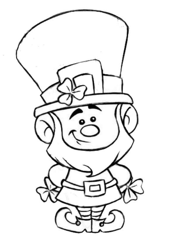printable coloring pages leprechaun
