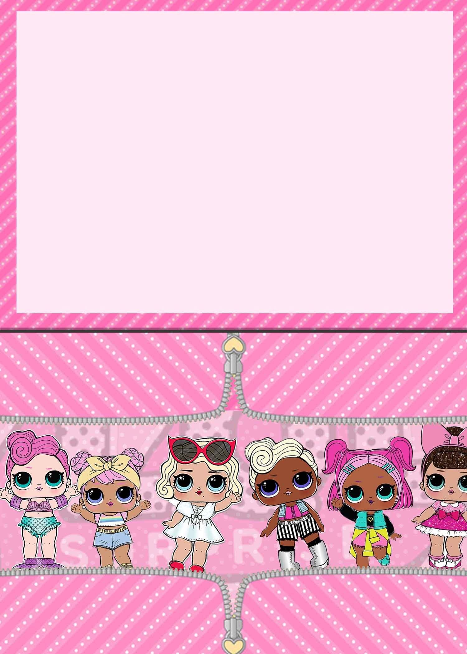 LOL Doll Birthday Card Printable