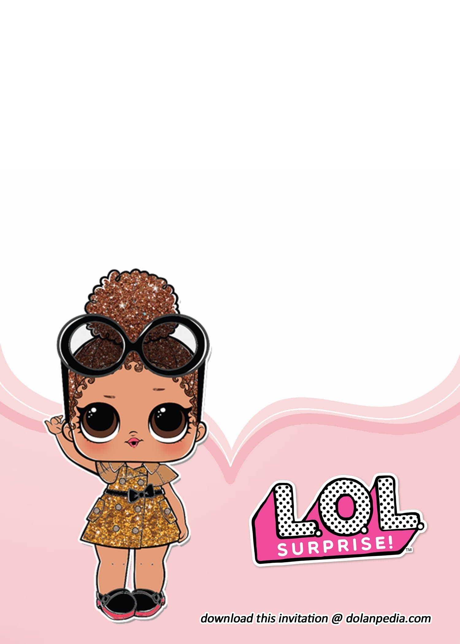 LOL Doll Birthday Card Printable
