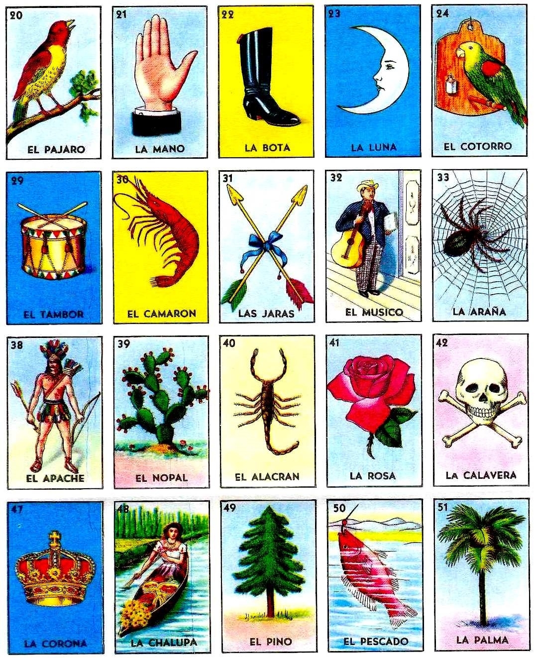 Loteria Cards Printable Pdf Printable World Holiday